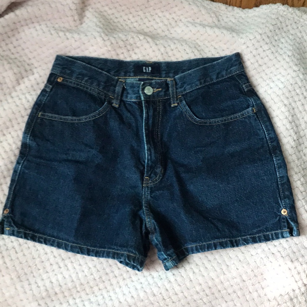Gap high rise denim shorts